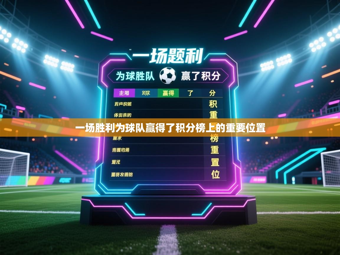 一场胜利为球队赢得了积分榜上的重要位置  第2张